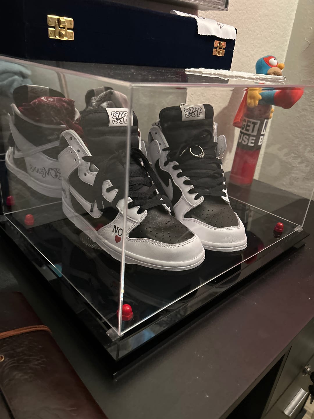 Customer photo review of Basketball Shoe Pair Display Case 15.25 X 12 X 9 Mirror (A082/V13)