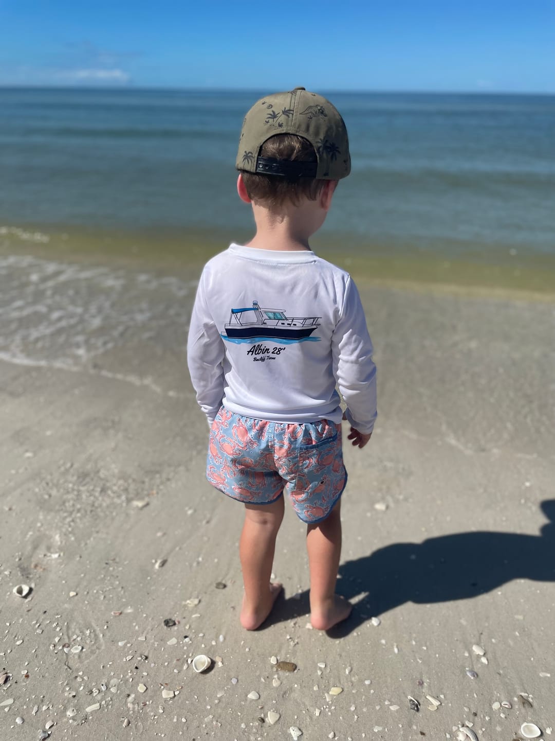 Customer photo review of Toddler Dri-Fit Custom Boat Shirts