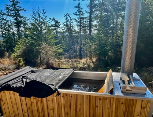 Customer photo review of Wood Burning Hot Tub