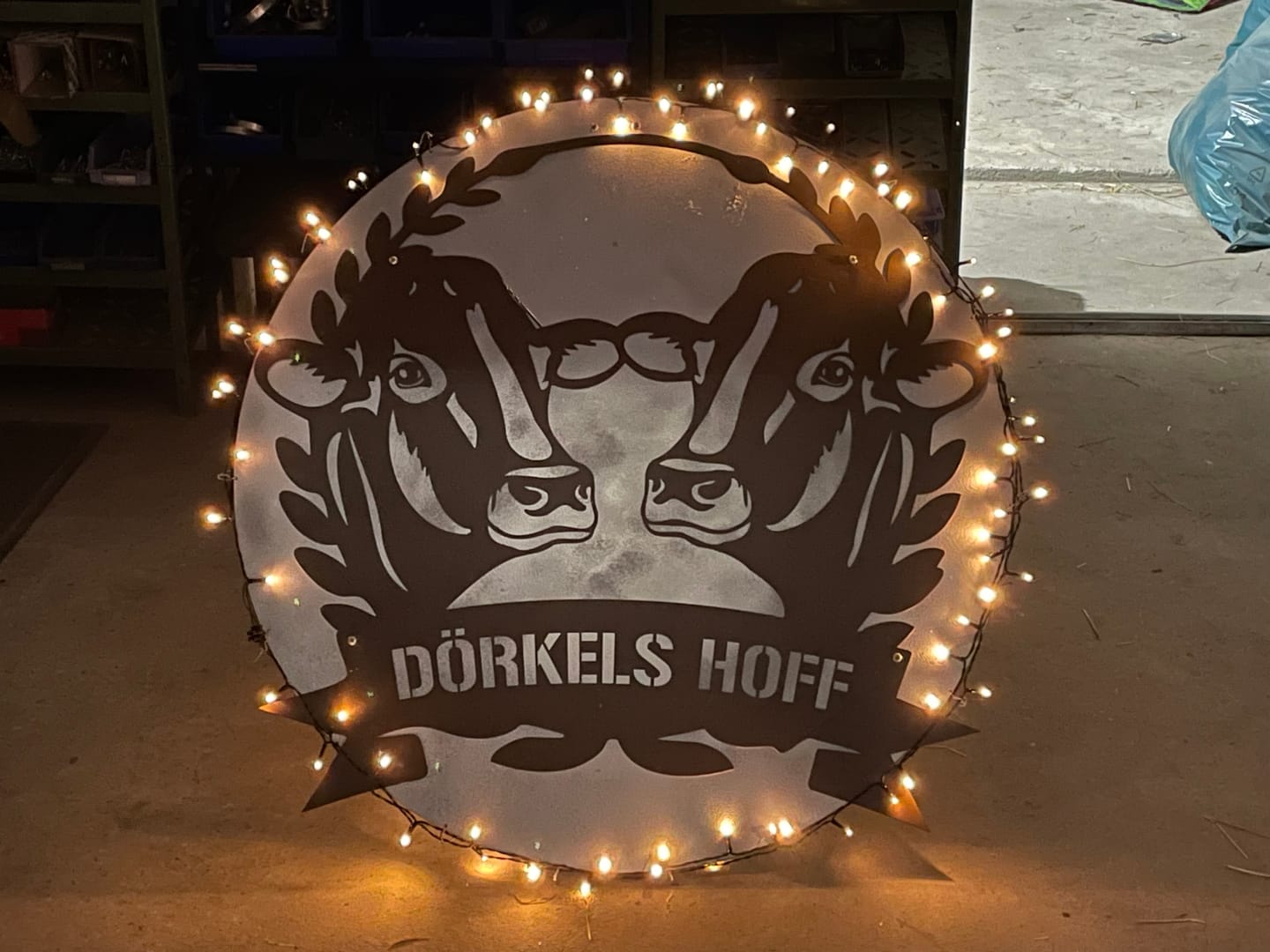 Customer photo review of Hofschild - 2 Kühe aus edlem Stahl (personalisierbar)