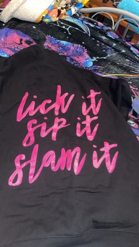 Customer photo review of Wet Pussy Hoodie