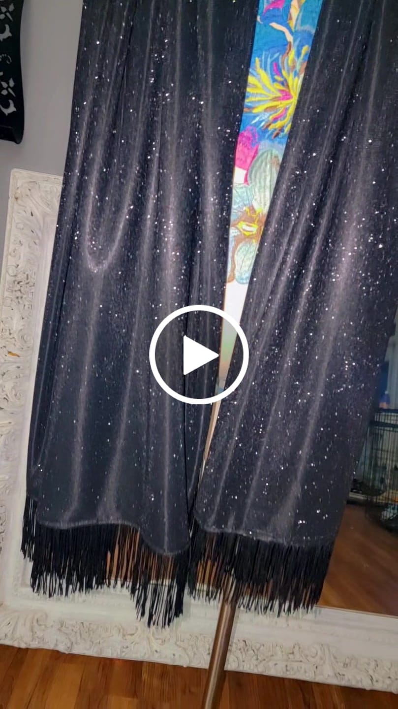 Customer video review of Black Stretch Lurex