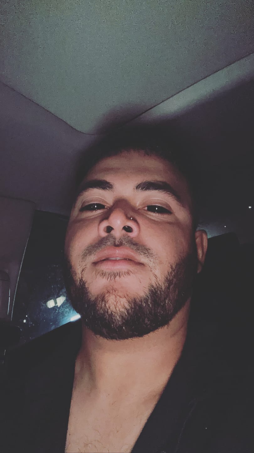 Customer photo review of Full Black Sclera Contacts