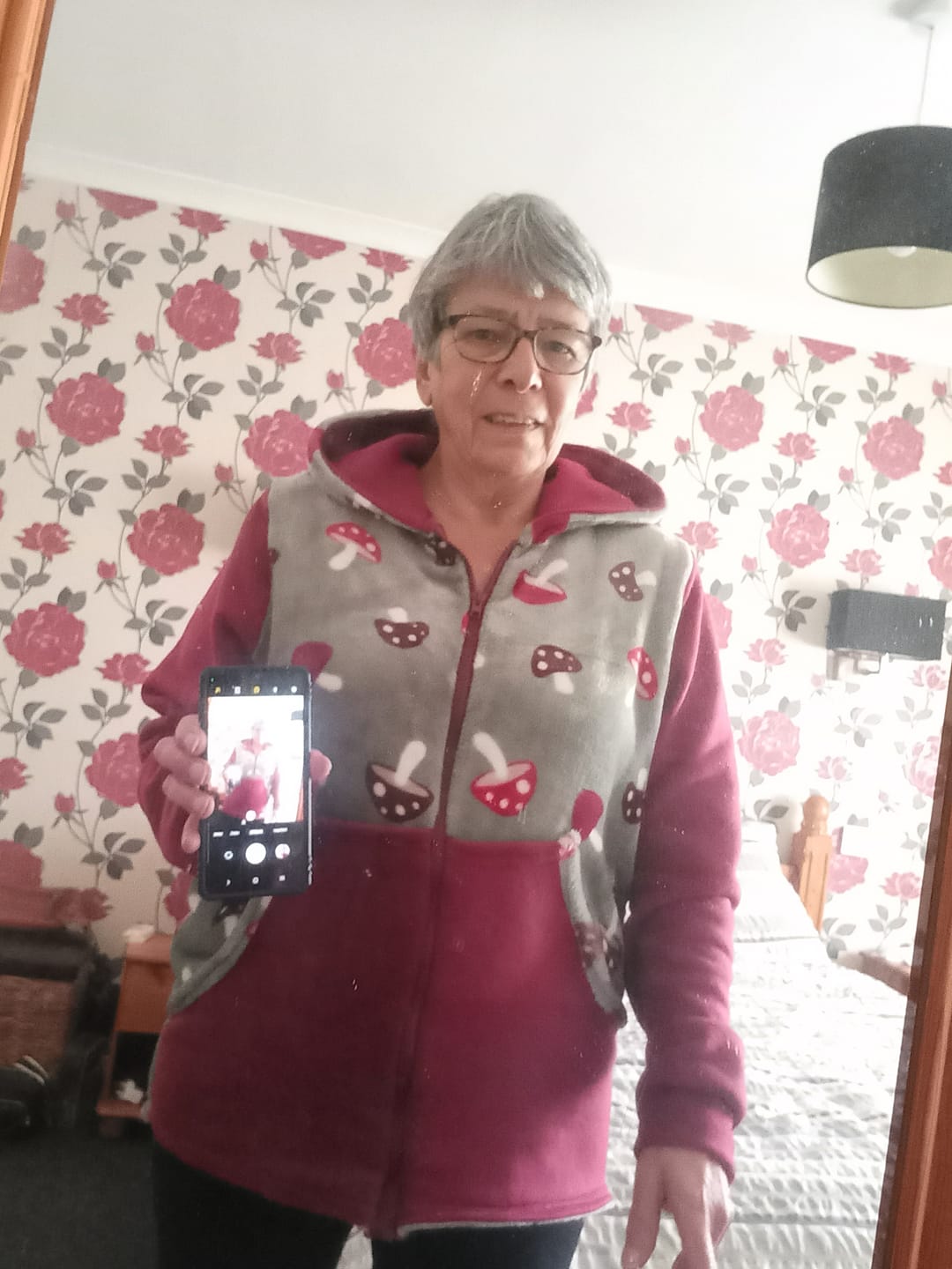 Customer photo review of Printed Fleece/Sweatshirt Remnants