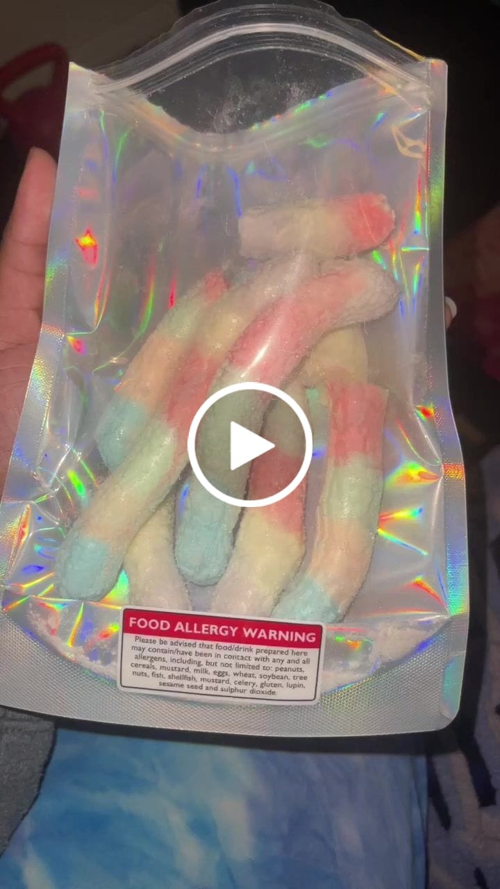 Customer video review of Freeze Dried Sour Worms