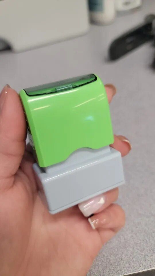 Customer photo review of NameStamp-Business Style Name Stamp