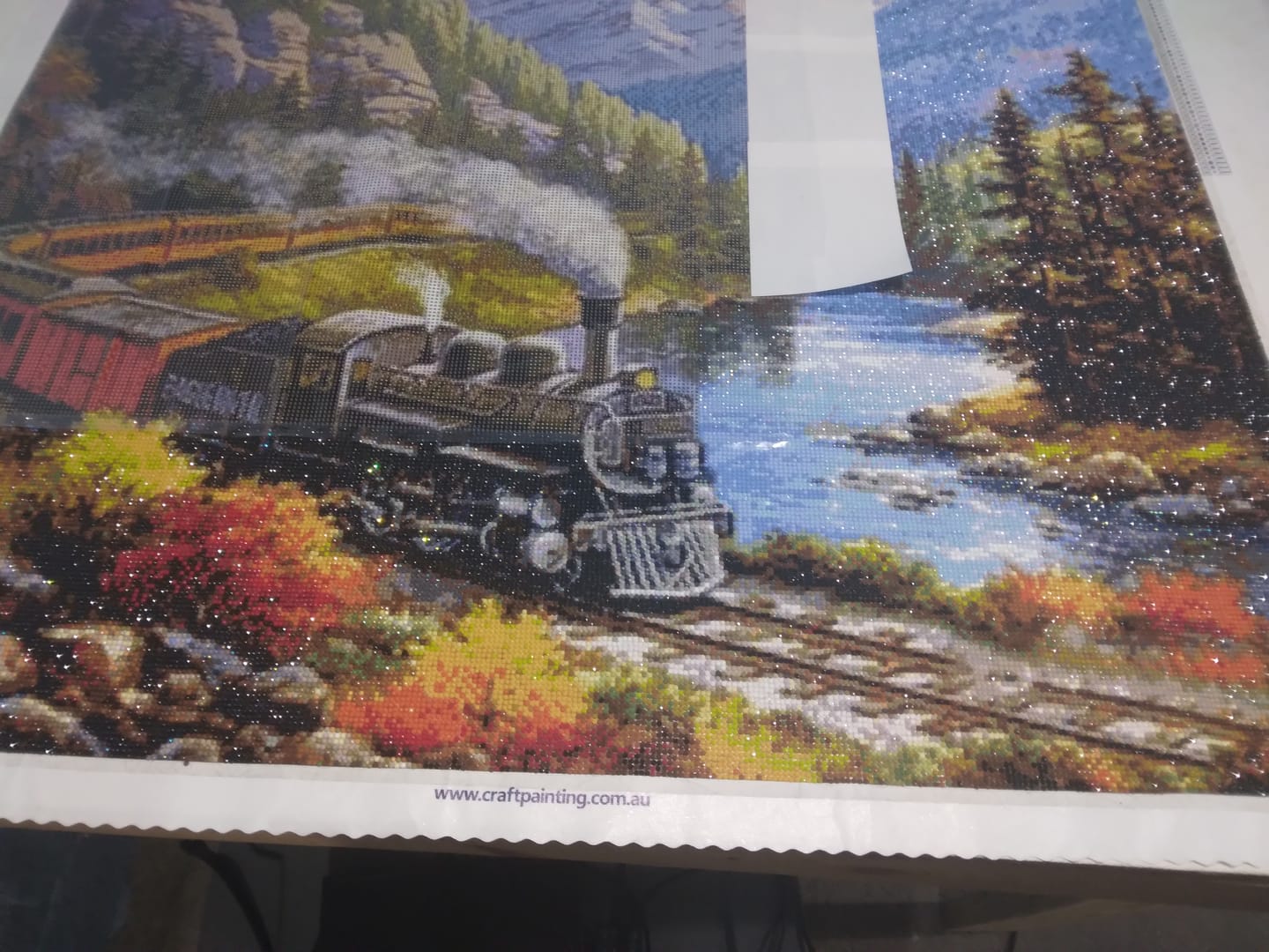 Customer photo review of Full Drill - 5D Diamond Painting Kits Driving Train