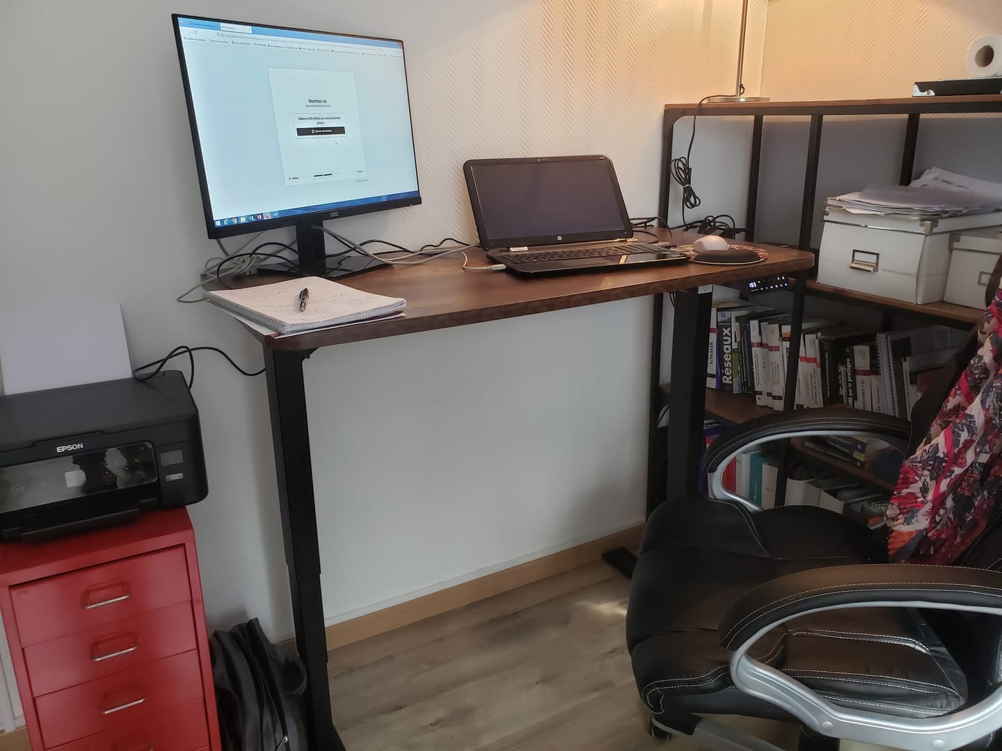 Customer photo review of Maidesite T2 Pro Plus - Bureau assis debout électrique