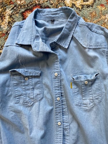 Customer photo review of Frank Hardy Miami Denim Shirt