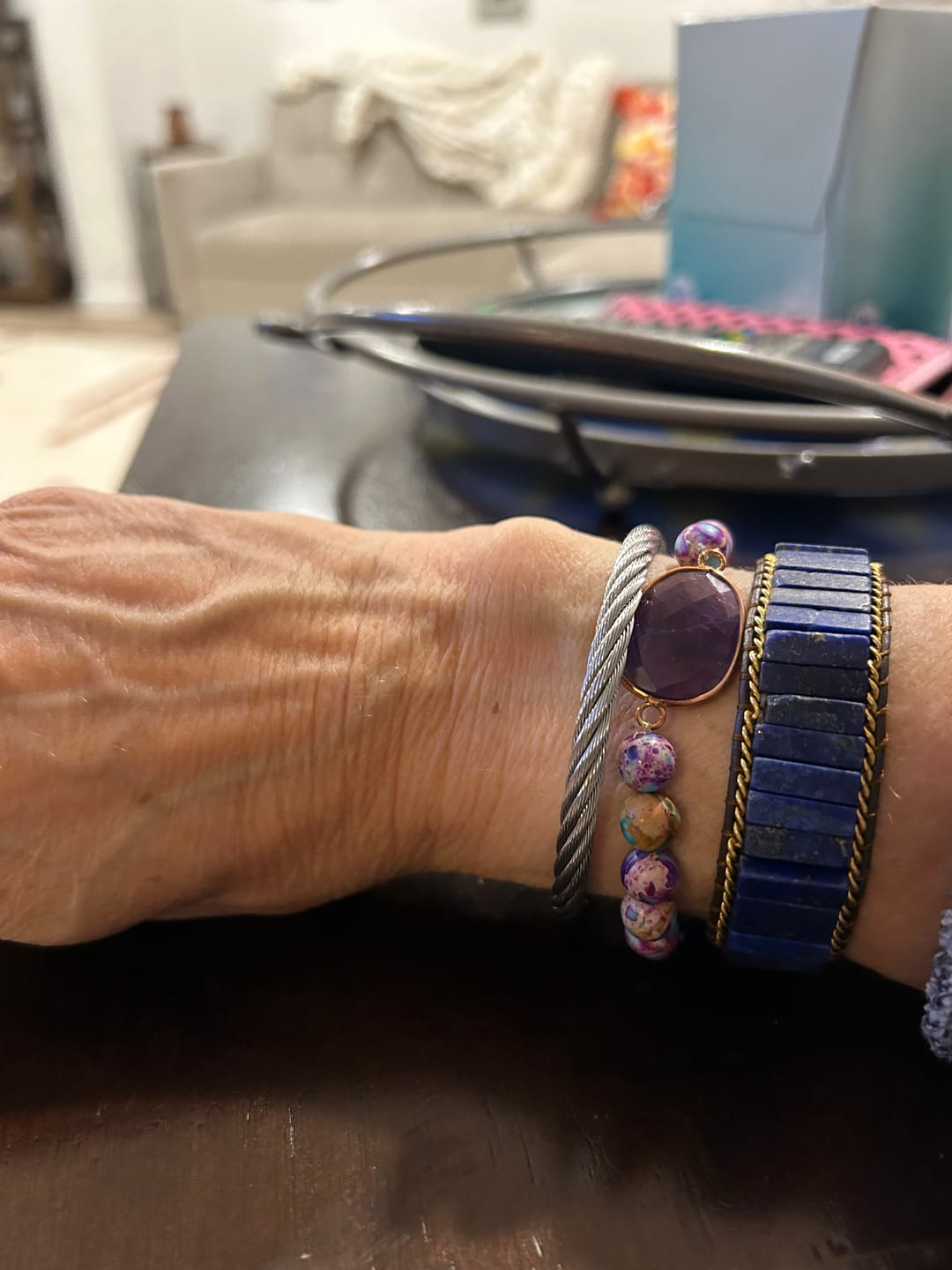 Customer photo review of Amethyst Euphoria Bracelet