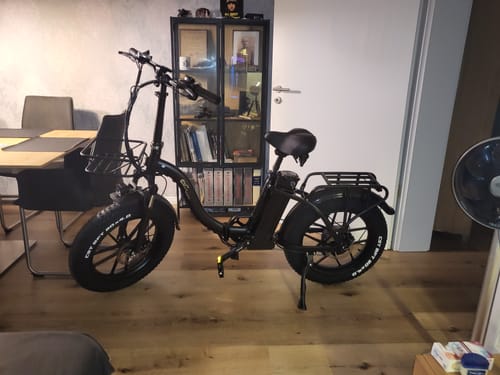 Customer photo review of CMACEWHEEL Y20 750W 20" Step-through Folding Electric Fat Bike 48V 15Ah Battery