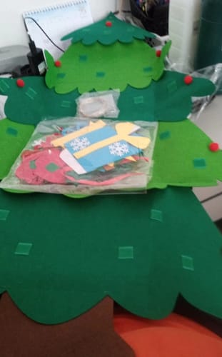 Customer photo review of Felt Christmas Tree For Kids