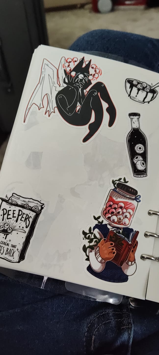 Customer photo review of Creepy Jarhead Stickers