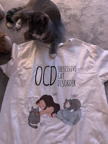 Customer photo review of Personalized Cat Mug