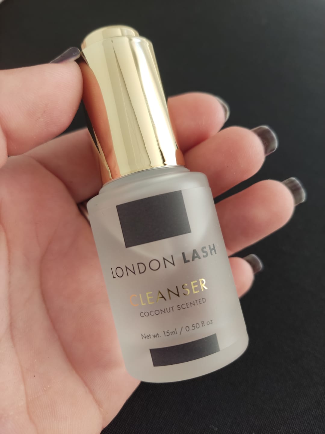 Customer photo review of Desengrasante con alcohol "PURIFYING COCONUT PRO CLEANSER" de "London Lash Pro" 15ml (aplicar antes del Premium Primer "London Lash Pro")