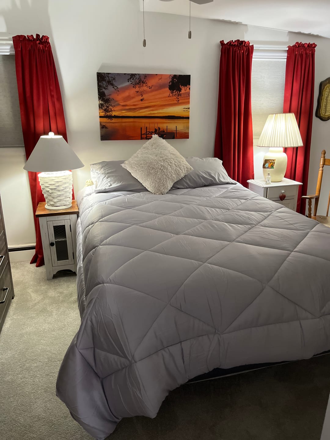 Customer photo review of DÍA Over-Sized Eucalyptus Comforter Set