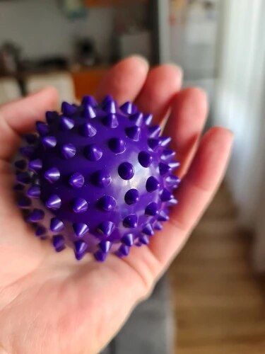 Customer photo review of Spikey Massage Ball