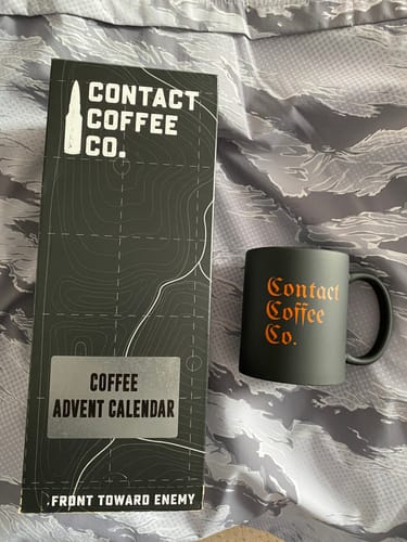 Customer photo review of Contact Coffee Advent Calendar