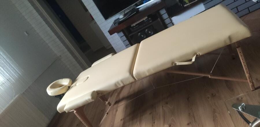 Customer photo review of Massageliege Klappbar Sofia Light
