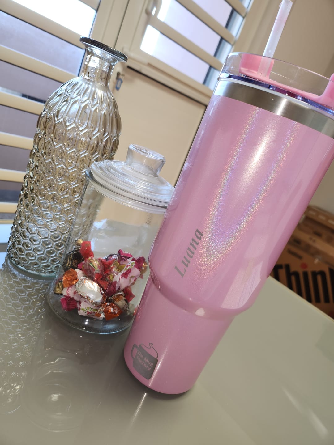 Customer photo review of Shiny Bottle - Gobelet isotherme et étanche.