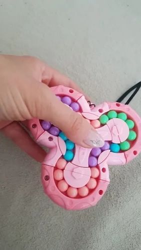Customer photo review of Kletshuts™ SensoryToy - 2 i 1 Rubiks Terning / Magisk Bønne Gyro Fidget Spinner