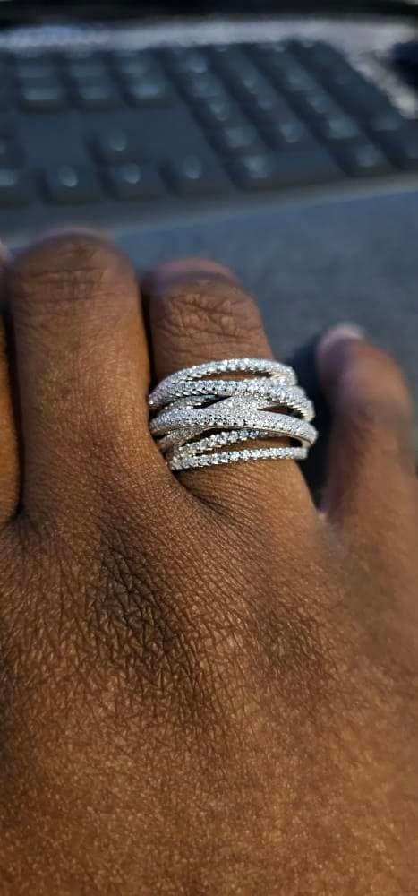 Customer photo review of Twisted Tales Intertwined Crisscross Ring