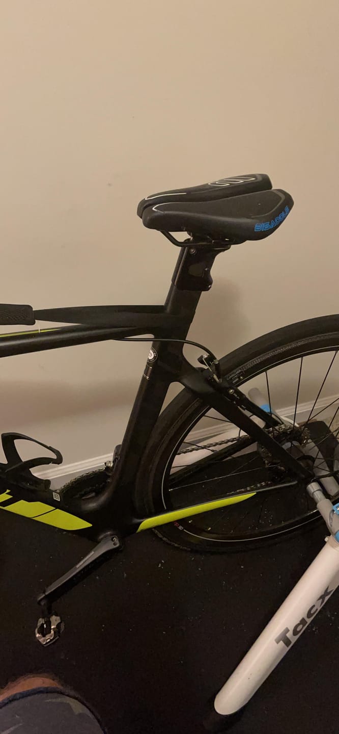 Customer photo review of BiSaddle EXT Stealth and Sprint