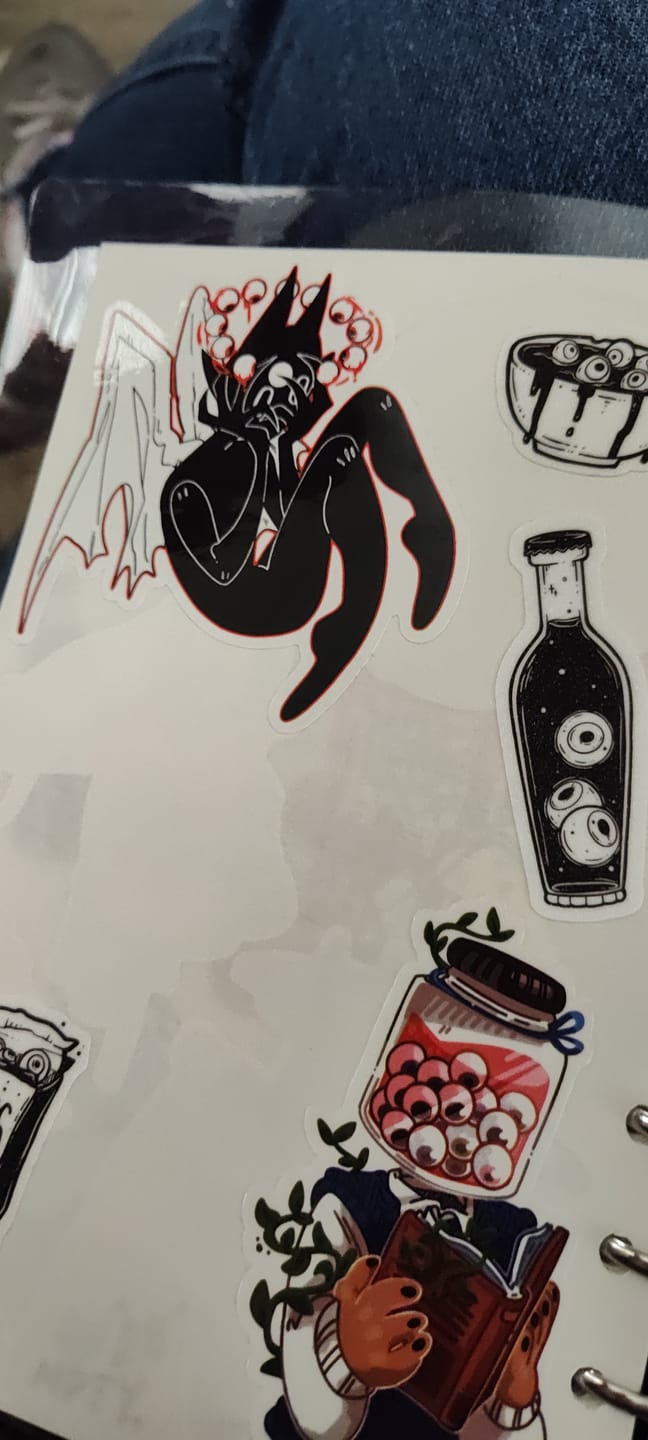 Customer photo review of Gore Angel Stickers