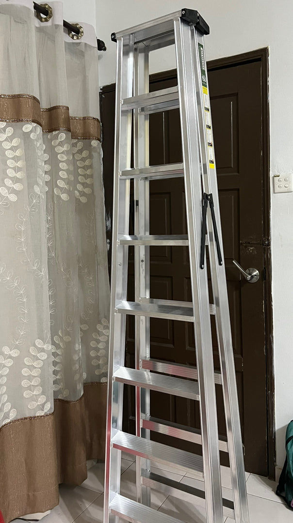 Customer photo review of ✨READY STOCK✨Alumaster Heavy Duty Aluminium Welded Ladder (8 Steps Double Side) AL-DWL70-8S ALUCLASS