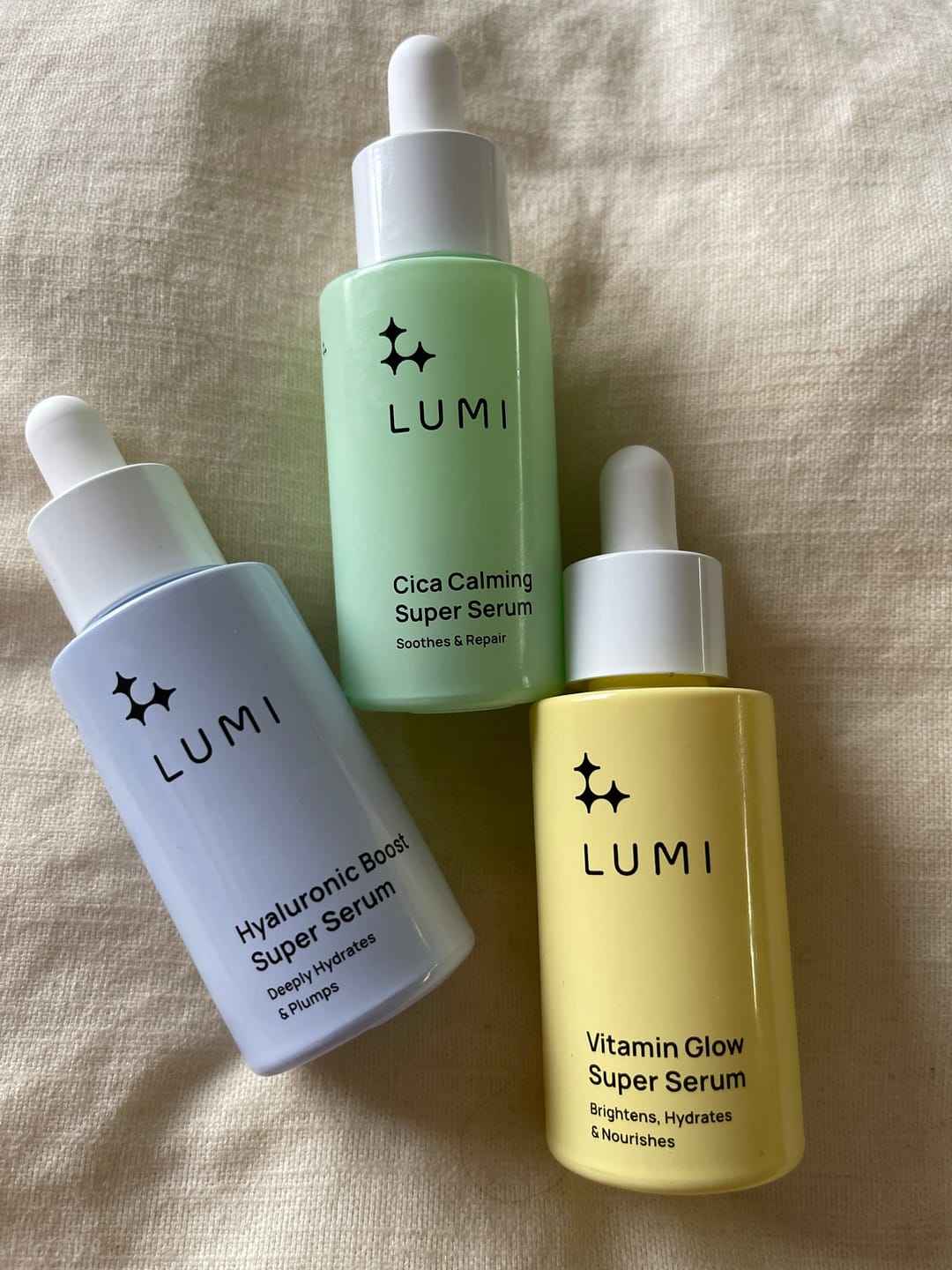 Customer photo review of Super Serum Trio