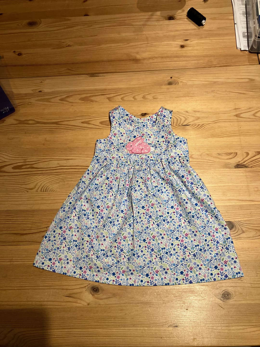Customer photo review of Spring Floral Rose & Hubble Cotton Poplin Fabric