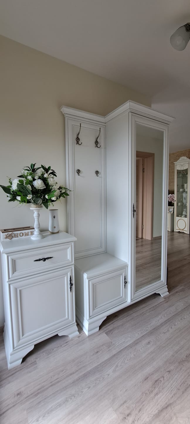 Customer photo review of Mobilier hol IDENTO, alb, PAL, cu oglinda pe partea dreapta, 115x44x198 cm