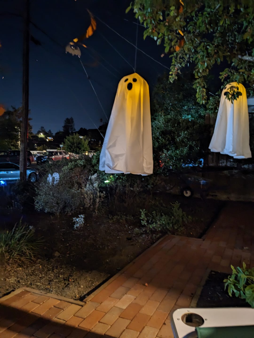 Customer photo review of 12" White Shimmering Nylon Lantern, Even Ribbing, Durable, Hanging