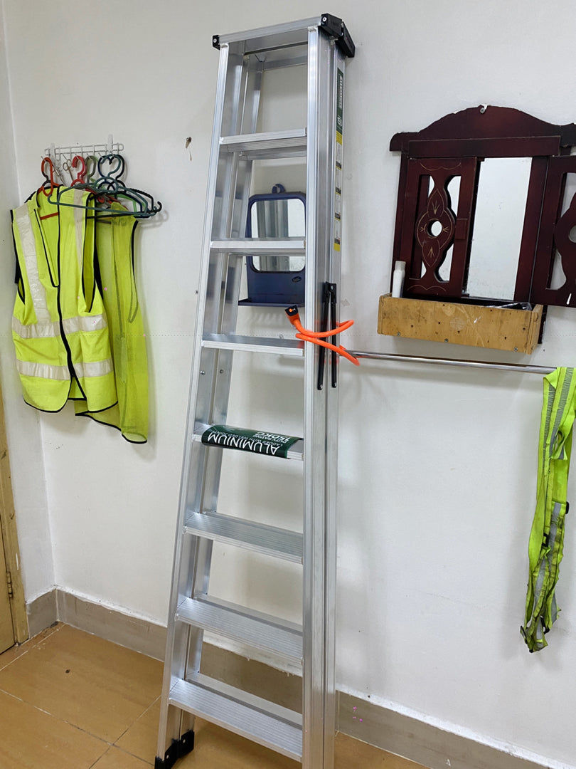 Customer photo review of ✨READY STOCK✨Alumaster Heavy Duty Aluminium Welded Ladder (8 Steps Double Side) AL-DWL70-8S ALUCLASS