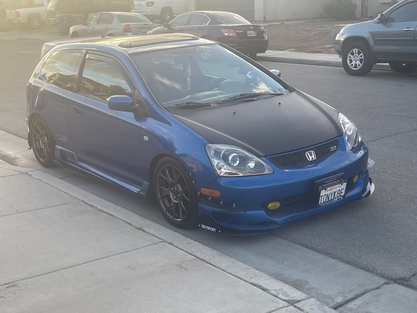 Customer photo review of DevSport Front Bumper Winglets (2002-2005 Honda Civic Si)