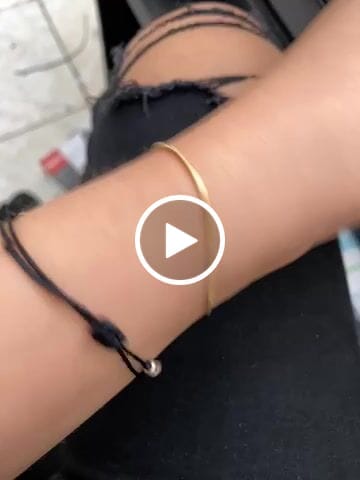Customer video review of Pulseras Cola de Ratón en Oro laminado 18k Para Pareja