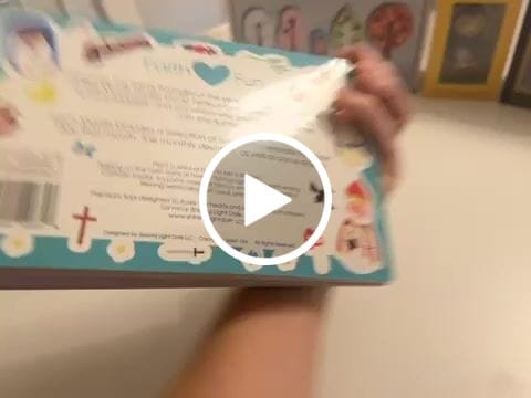 Customer video review of Saints of the Month Sticker Book