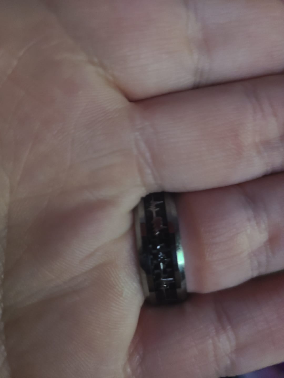 Customer photo review of The Loving Heartbeat Wonder Ring Set