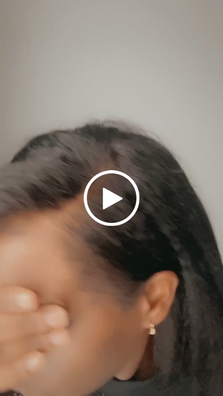 Customer video review of 4C Edges | Luvwin 180% Density Deep Side Parted Undetectable Lace Glueless Kinky Straight Bob Wig