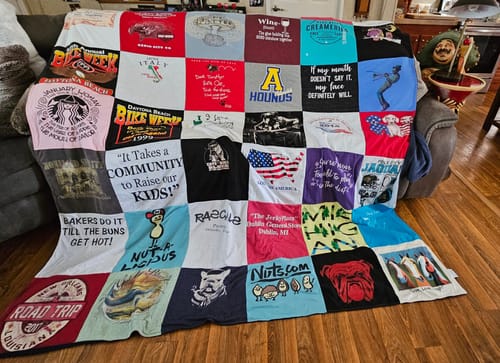 T-shirt quilt from appalachian state university by Camille from FL