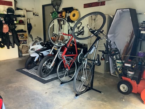 Customer photo review of 2 Bike Nook Units + 1 FREE Connector (Offer)