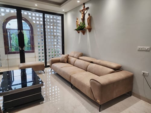 Customer photo review of CYRUS - Sofa văng da tựa gật gù