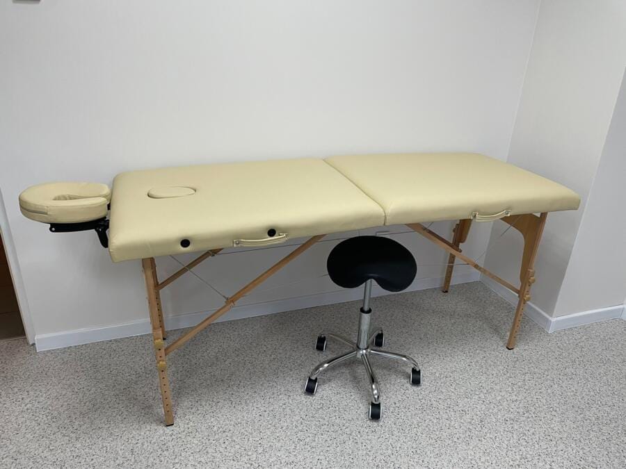 Customer photo review of Massageliege Klappbar Sofia Light