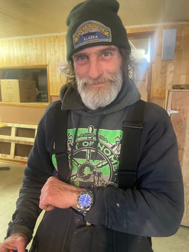 Customer photo review of Oceaneva™ Men's Deep Marine Explorer II 1250M Titanium Watch Blue Mother Of Pearl