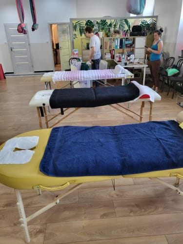 Customer photo review of Massageliege Klappbar Sofia Light