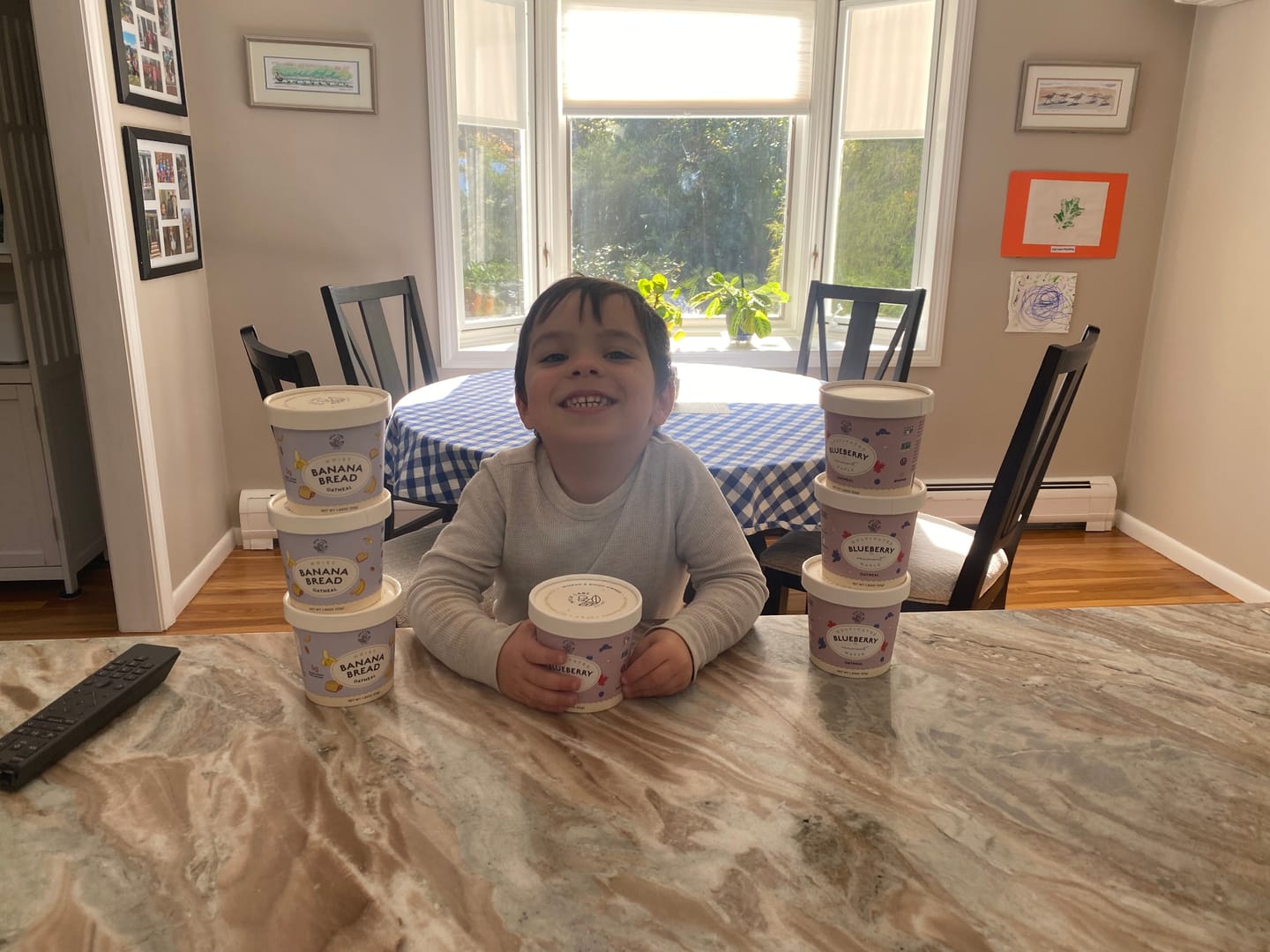 Customer photo review of Blueberry Maple Oatmeal