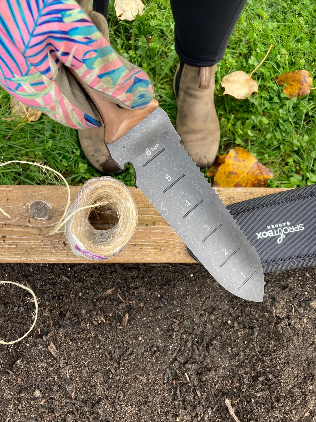 Customer photo review of Hori Hori Garden Knife