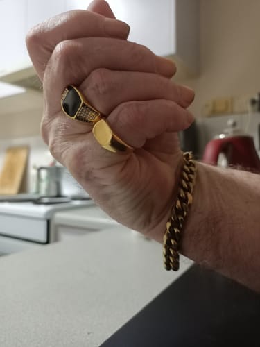 Customer photo review of Tentacion Black Diamond Ring