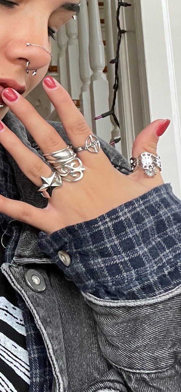Customer photo review of SPIDER WEB RING