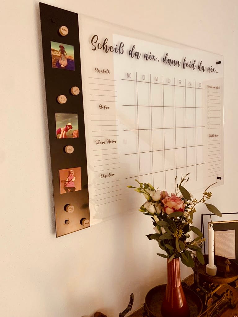 Customer photo review of Familienplaner für 4 Personen mit Magnetboard